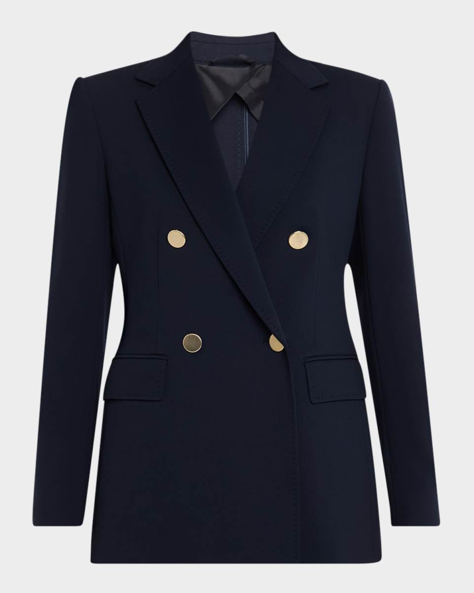 Lerici Double-Breasted Pick Stitch Blazer